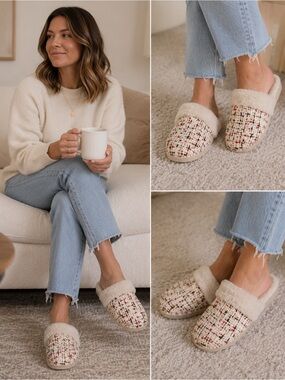 These Gelattto by Gelateria Italiana "Woodstock Soft Furry" slippers/shoes